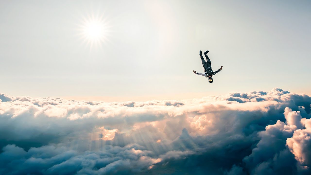 Skydiving photo shoot