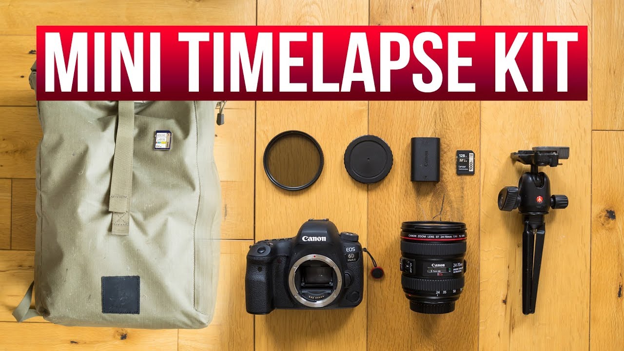 My minimalist TIMELAPSE gear bag 2019