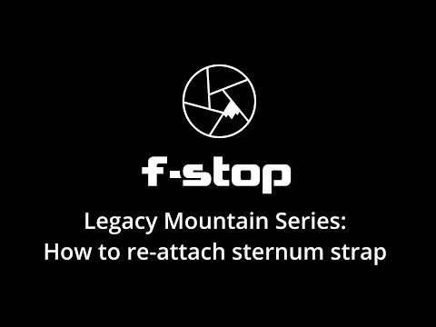 How to Reattach your f-stop Legacy Mountain Series Sternum Strap