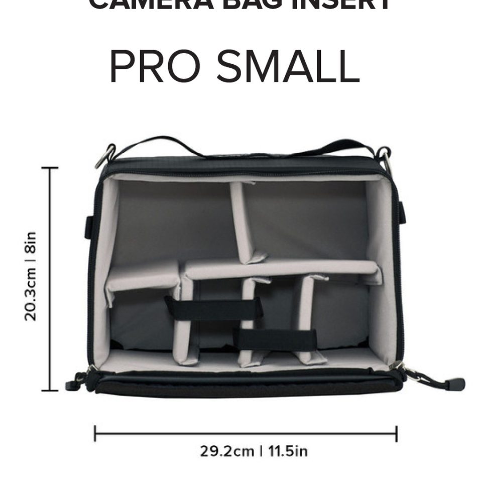 f-stop Pro Small Camera Insert (formally known as ICU or Interchangeable Camera Unit) with dimensions