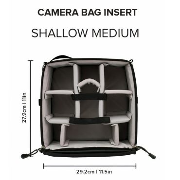 internal camera unit, shallow medium, camera bag insert, camera cube, camera insert, f-stop
