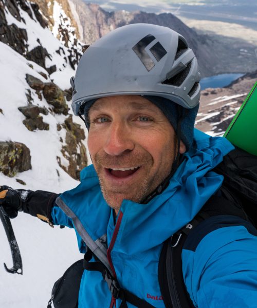 f-stop Ambassador Christian Pondella climbing a mountain