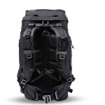 f-stop Tilopa 50 liter DuraDiamond® camera backpack in the Anthracite Black color option viewed from the back
