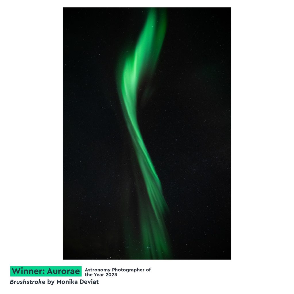 f-stop Ambassador and Astrophotography specialist Monika Deviat wins big at the Aurorae Category of Astronomy Photographer of the Year 2023.