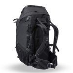 f-stop Shinn 80 liter DuraDiamond® camera backpack in the Anthracite Black color viewed from the back and side