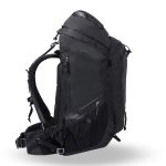 f-stop Shinn 80 liter DuraDiamond® camera backpack in the Anthracite Black color viewed from the side