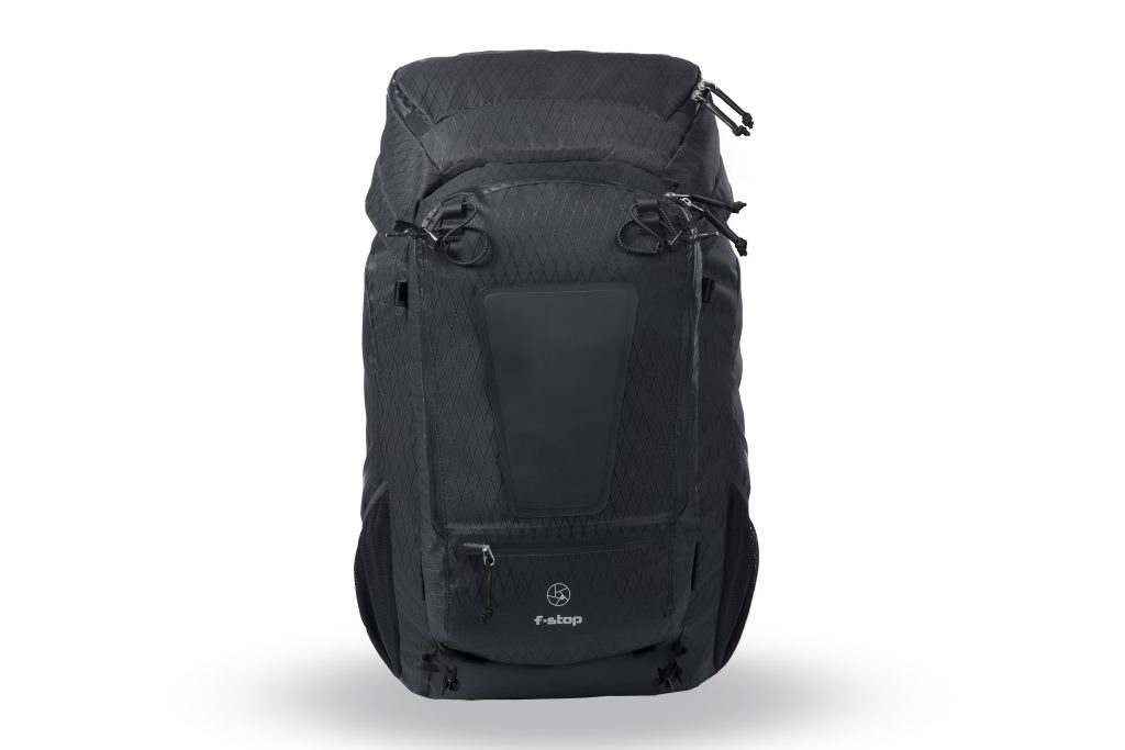 f-stop Shinn 80 liter DuraDiamond® camera backpack in the Anthracite Black color viewed from the front