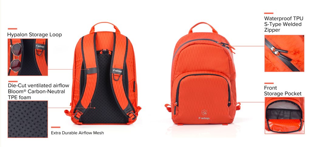 Sac F-Stop Rju Air Rouge + Insert Small